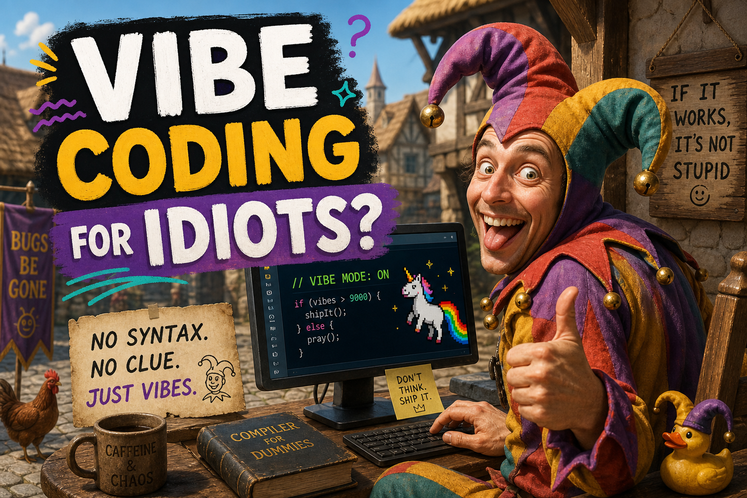 Vibe Coding for Idiots: A Hilarious tongue-in-cheek dive into the Future of Programming